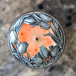 Silver Tulip Candle Topper by Yankee Candle
